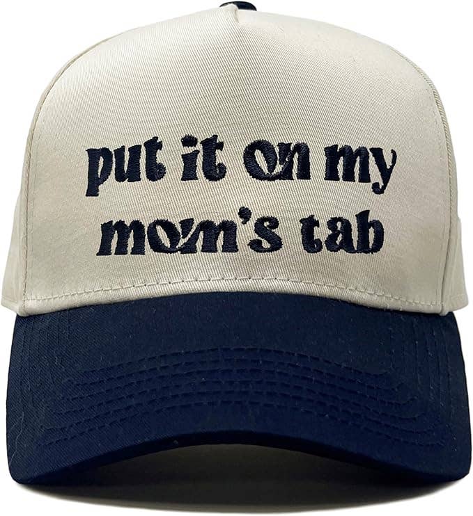 Kids/Baby Two Tone Vintage Cap - Put It on My Mom's Tab