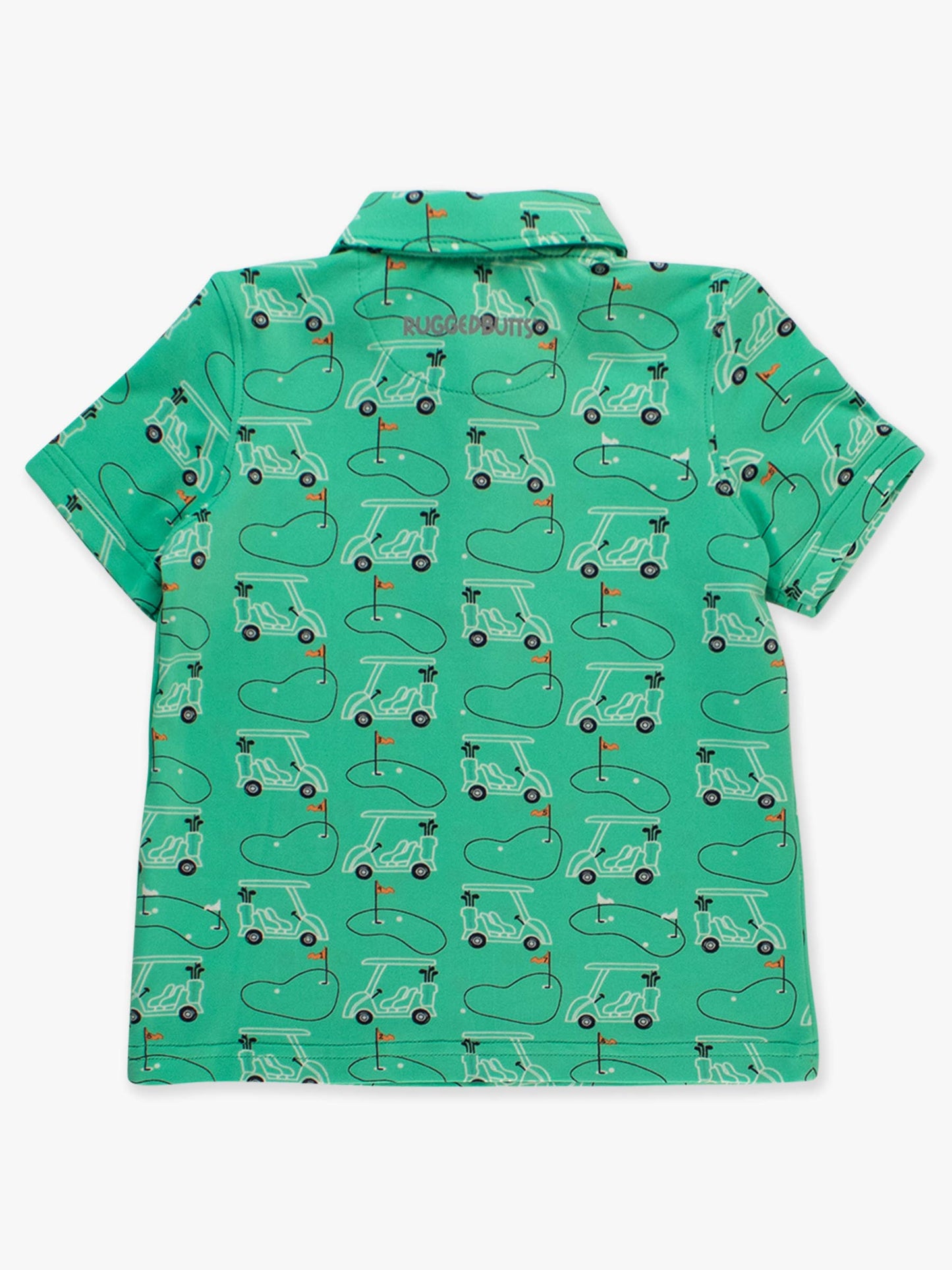 Boys Cart Cruisers Knit Short Sleeve Performance Polo