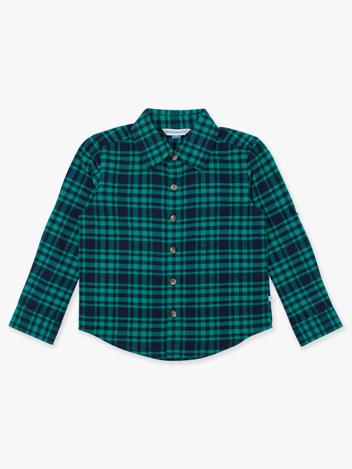 Boys Hayden Plaid Long Sleeve Button Down Shirt