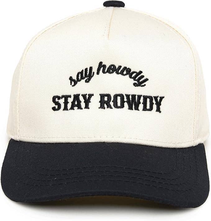 Kids/Baby Two Tone Vintage Cap - Say Howdy Stay Rowdy