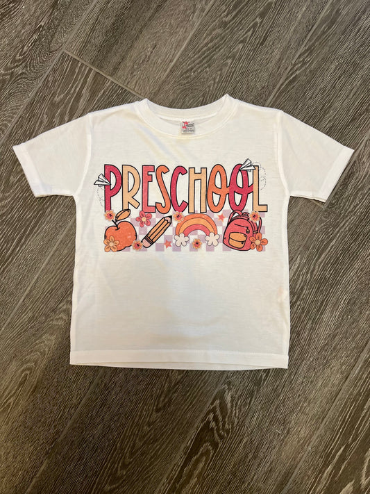 Retro Preschool Girl Tee